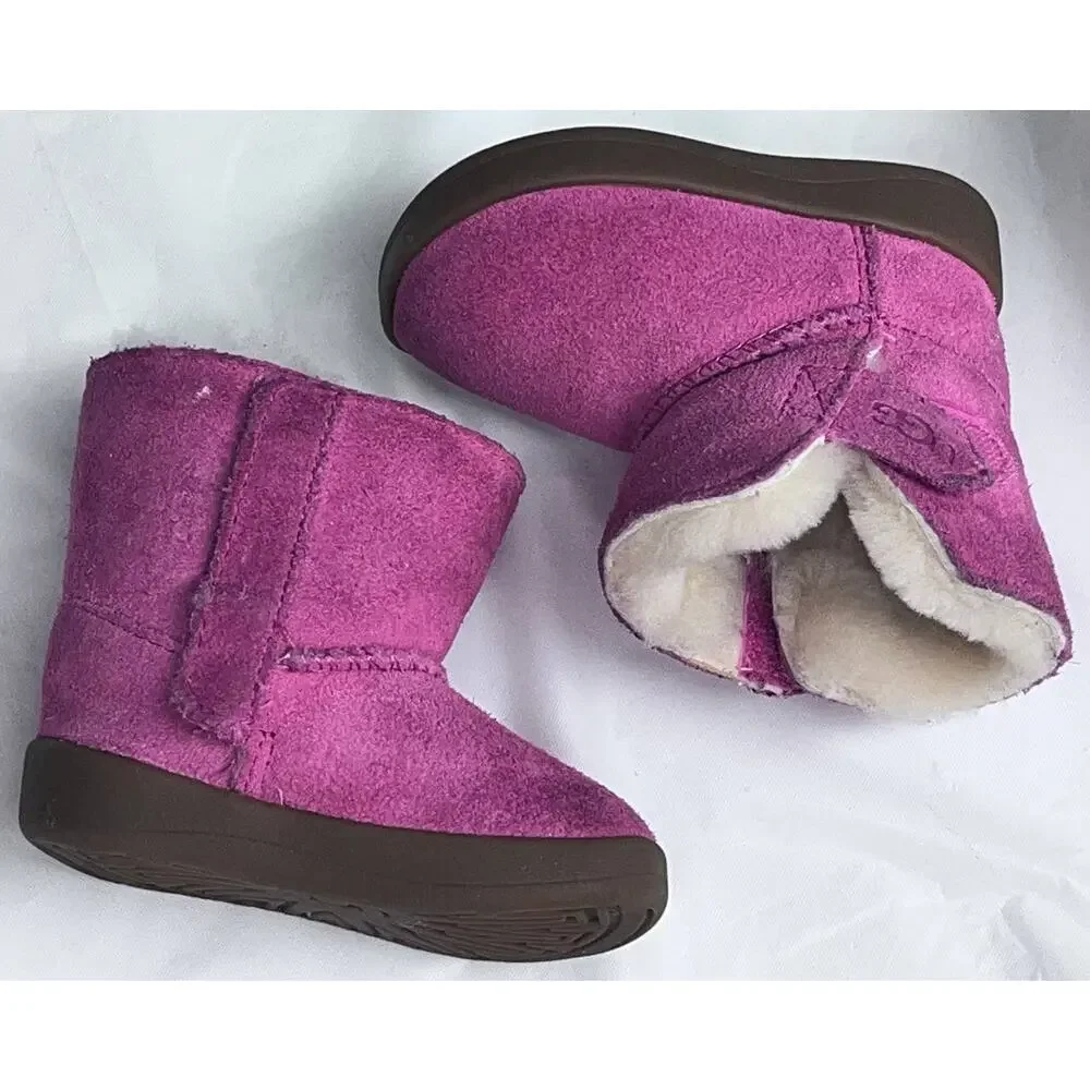 UGG AUSTRALIA TODDLER BOOTS SZ.02/03 S/N10960891 Baby Girl Pink Ugg